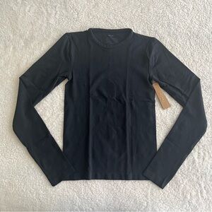 Skims Eclipse Soft Smoothing Seamless Long Sleeve T-Shirt - Size Small